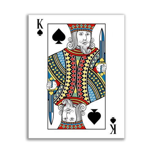 Canvas Wall At-King of Spades Canvas 36" x 48" 3648-045
