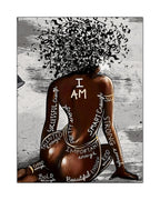 Wall Art-I AM-Canvas Printed