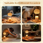 Crystal Candle Warmer Lamp | Fully Adjustable With Timer