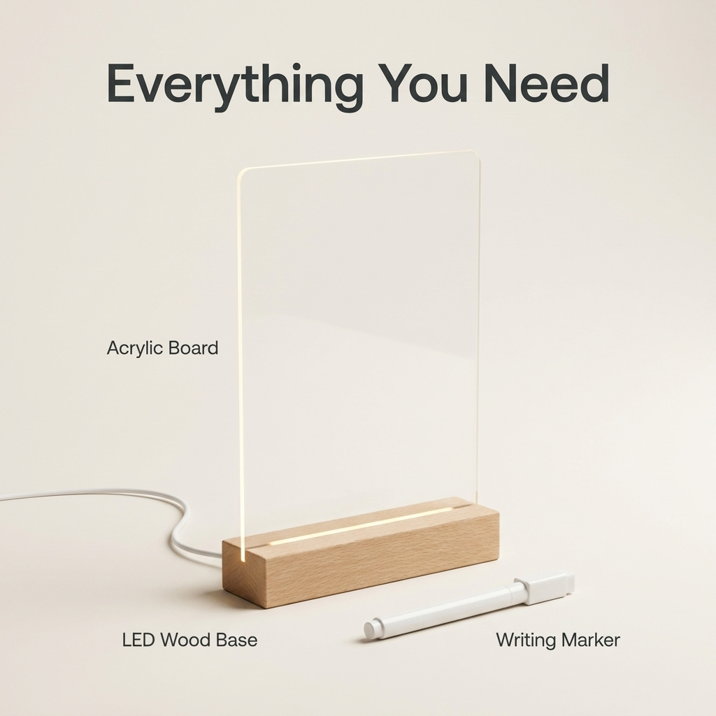 Illuminated Acrylic Message Board
