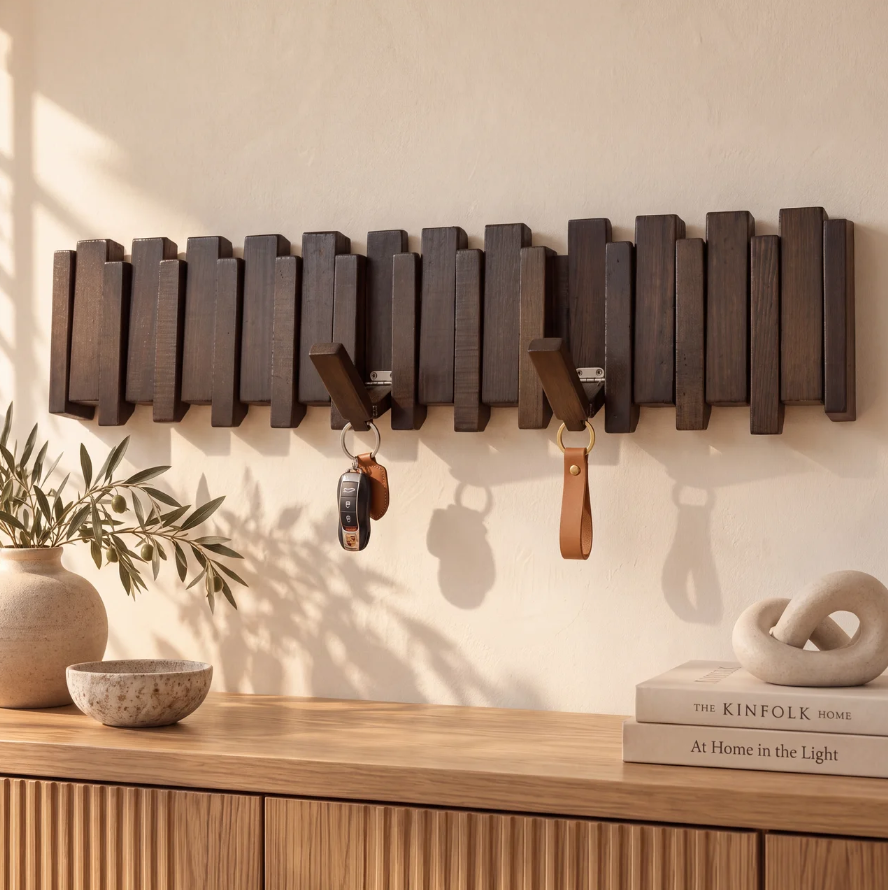 The Piano Key Wall Rack