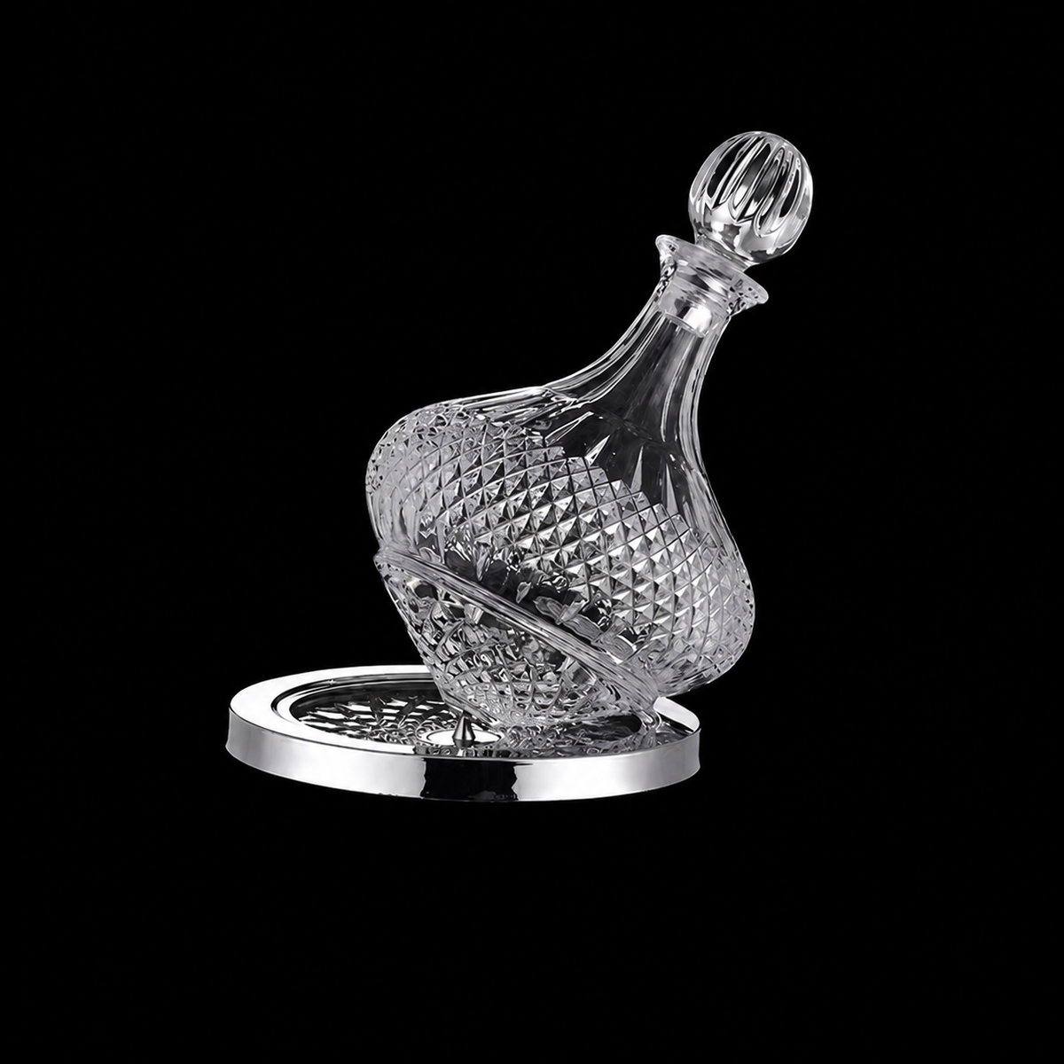 Opulent Rotating Wine Decanter