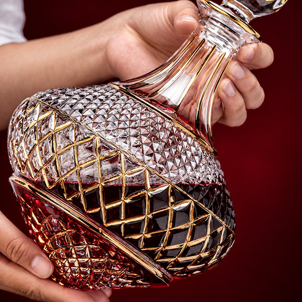 Opulent Rotating Wine Decanter