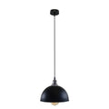 Industrial Black and Brass Pendant Light
