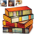 Stained Glass Book Lamp | Handcrafted Art Lighting