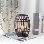 Brushed Gold Metal Wine Barrel Lamp