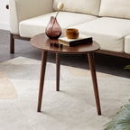 Solid Oak Wood Side Table