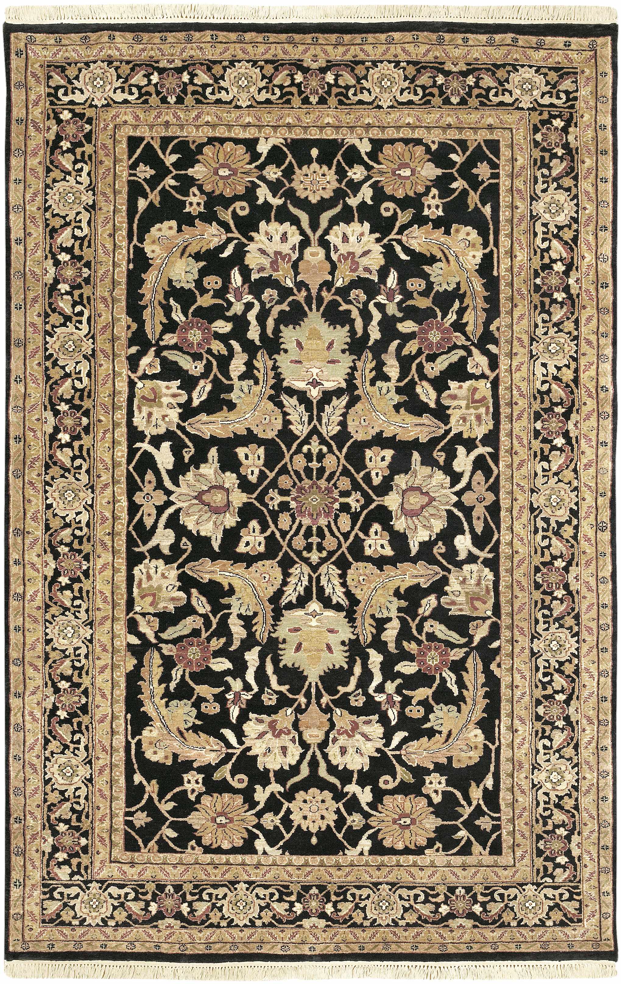 Black & Gold Premium Wool Rug