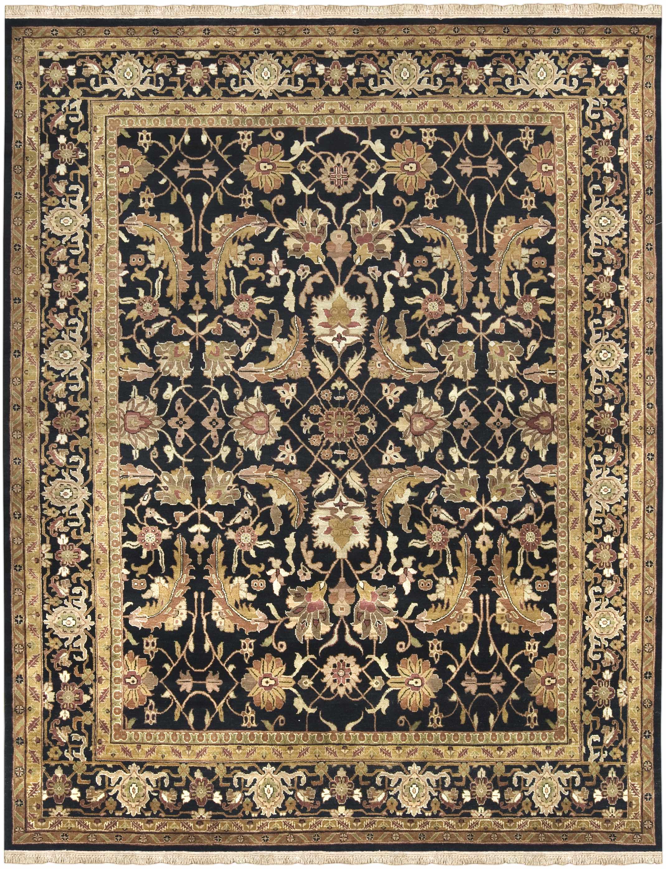 Black & Gold Premium Wool Rug