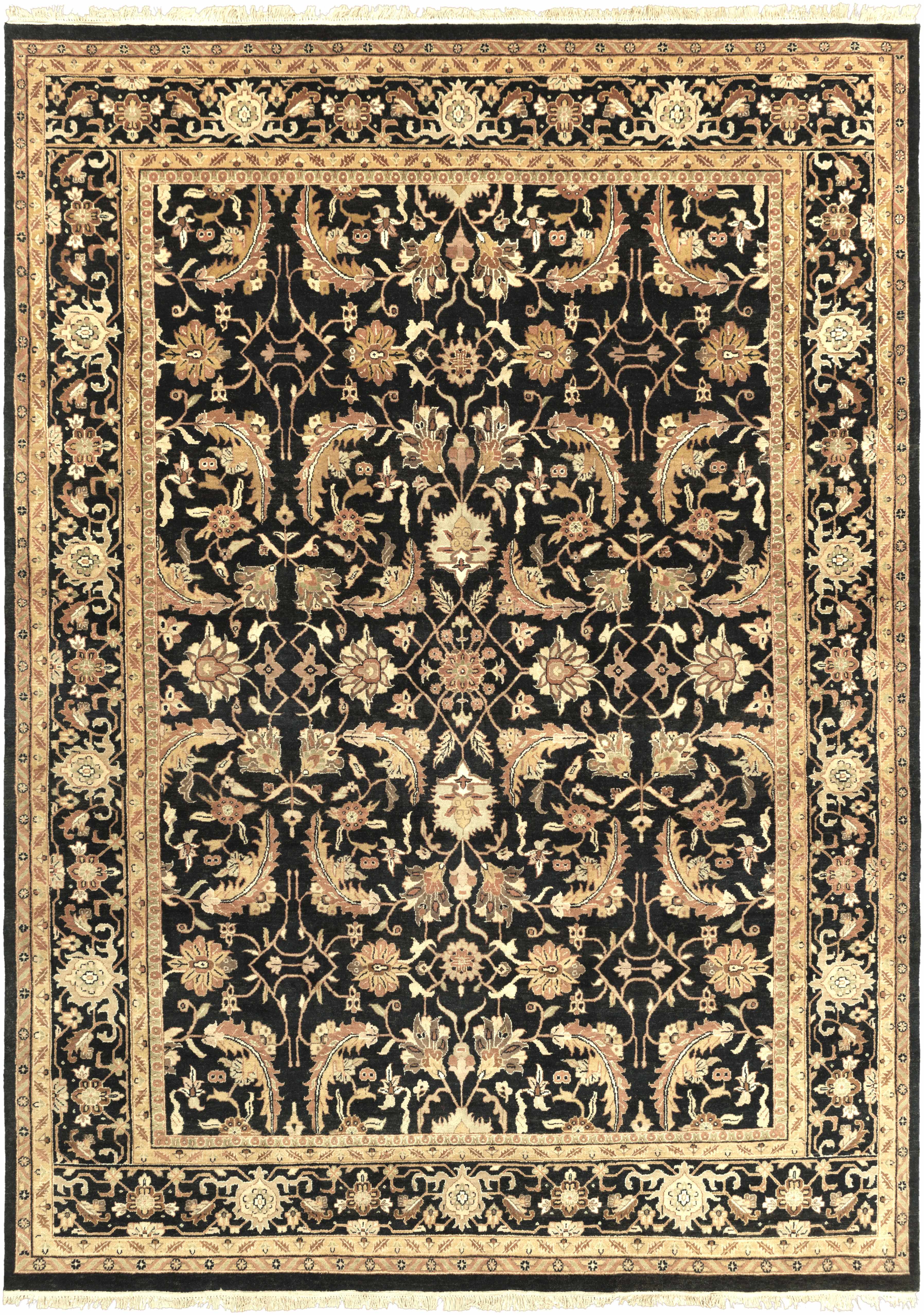 Black & Gold Premium Wool Rug