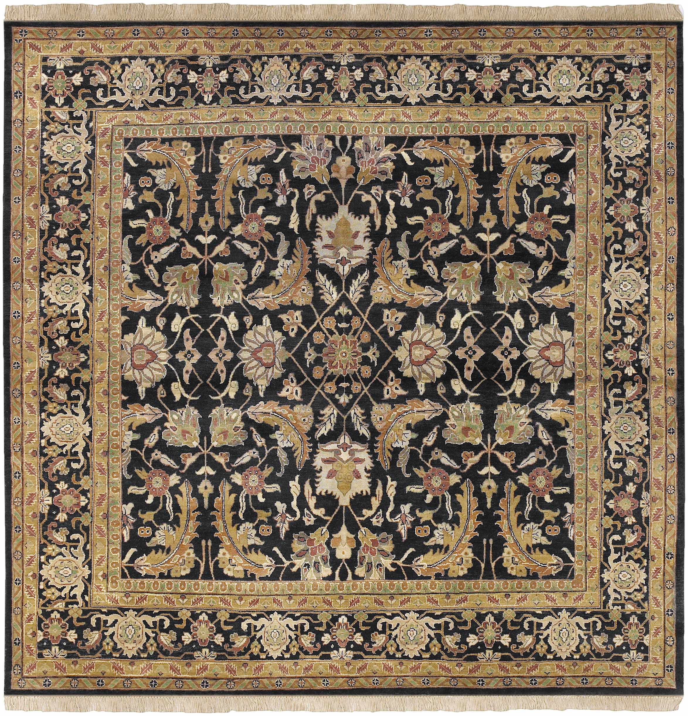 Black & Gold Premium Wool Rug
