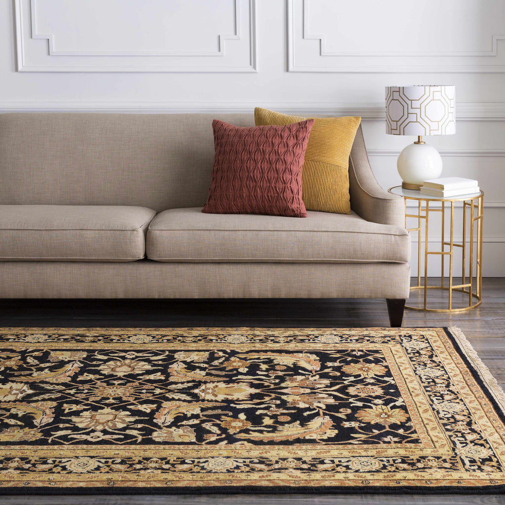 Black & Gold Premium Wool Rug
