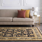 Black & Gold Premium Wool Rug