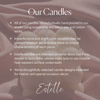 Handmade Leaf Pillar Soy Candle | Home Decor