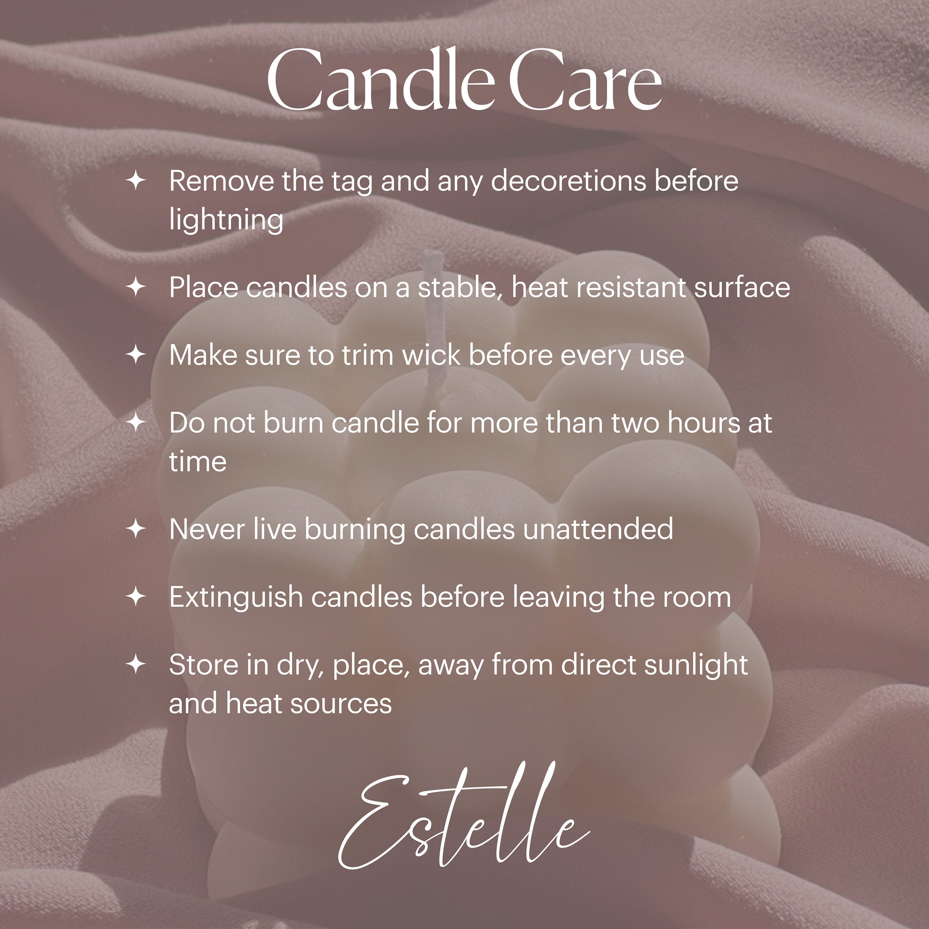 Handmade Rose Soy Candle | Home Decor