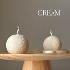 Patterned Ball Soy Candle: Handmade Home Decor, New Home Gift