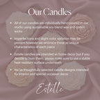 Patterned Ball Soy Candle: Handmade Home Decor, New Home Gift