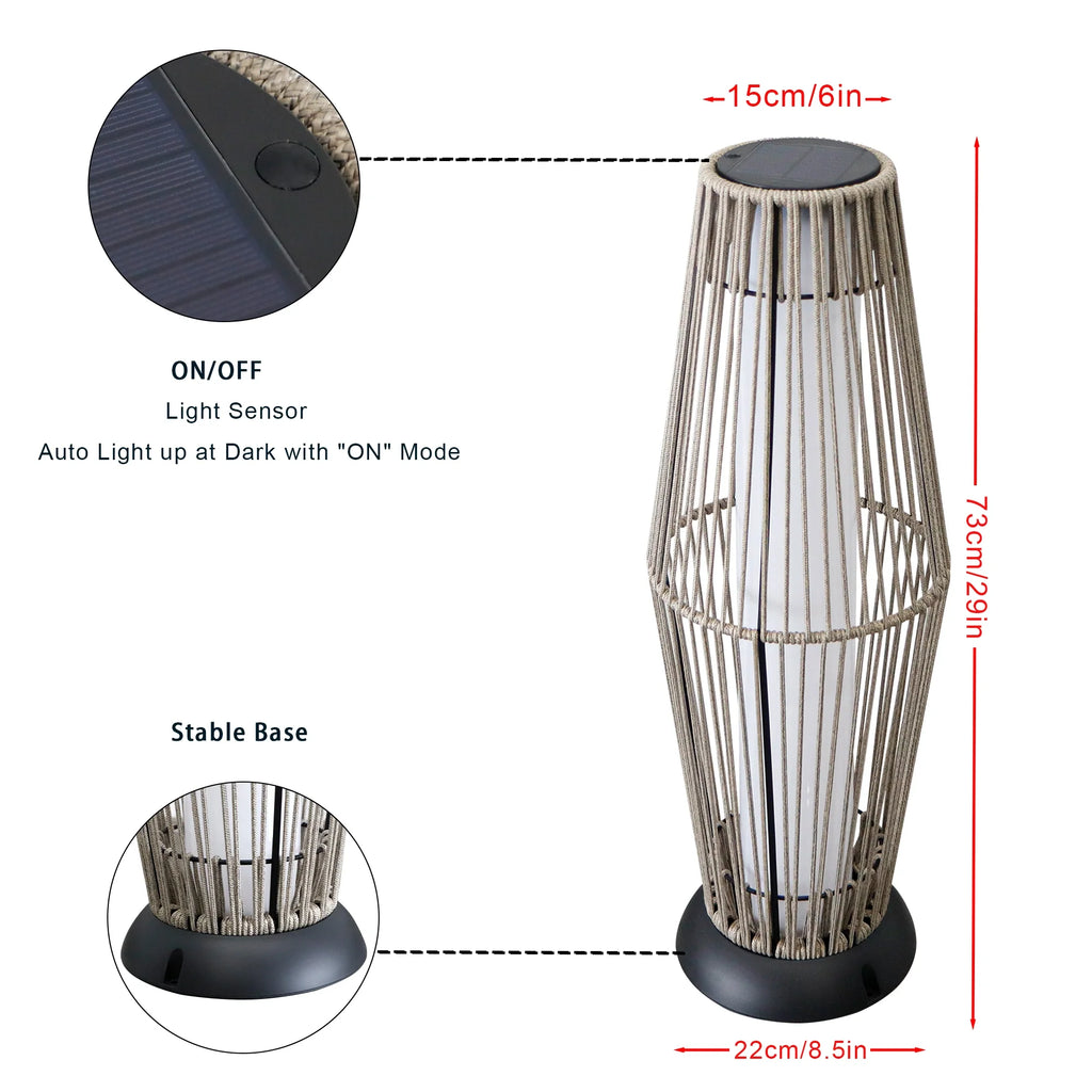 Solar Powered Outdoor Floor Lamp